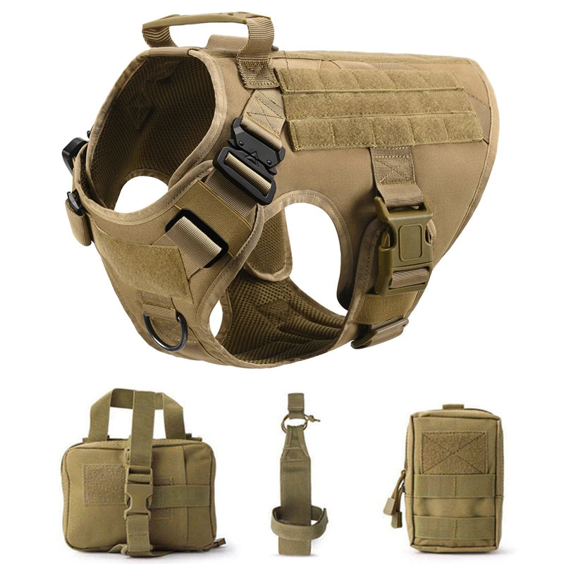 Retriever Tactical Training Dog Harness and Leash Set