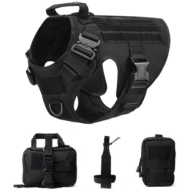 Retriever Tactical Training Dog Harness and Leash Set