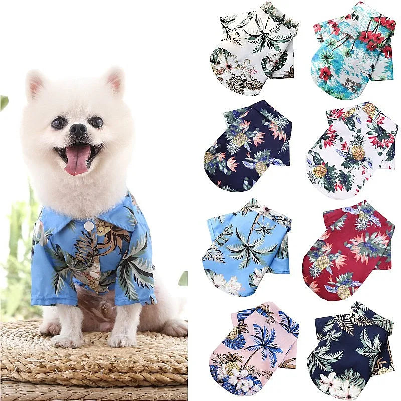 Hawaiian Beach Style Dog Clothes