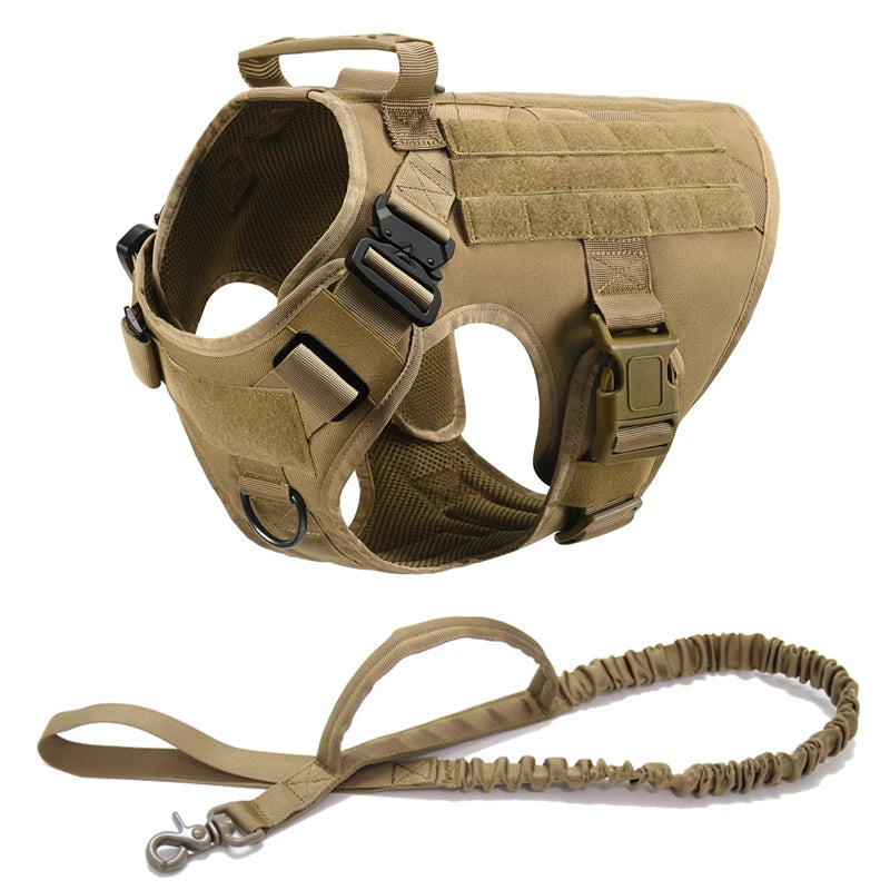 Retriever Tactical Training Dog Harness and Leash Set