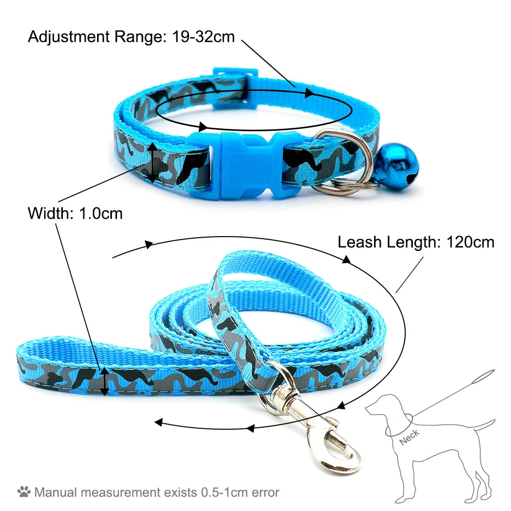 24pcs Lovely Dog Leash and Collar Set