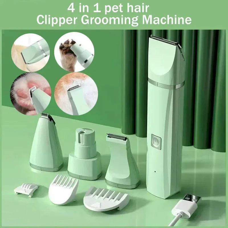 4-in-1 Multi-Functional Type C Charge Dog Clippers