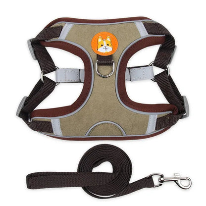 Pet Dog Harness and Leash Set Adjustable