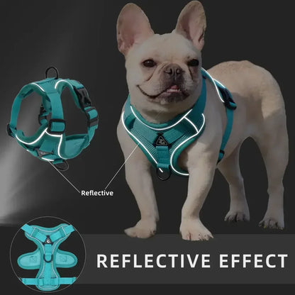 No Pull Adjustable Pet Dog Harness and Leash Set