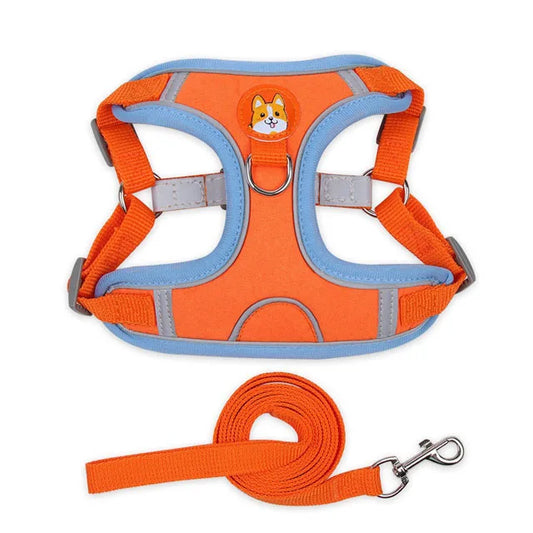 Pet Dog Harness and Leash Set Adjustable