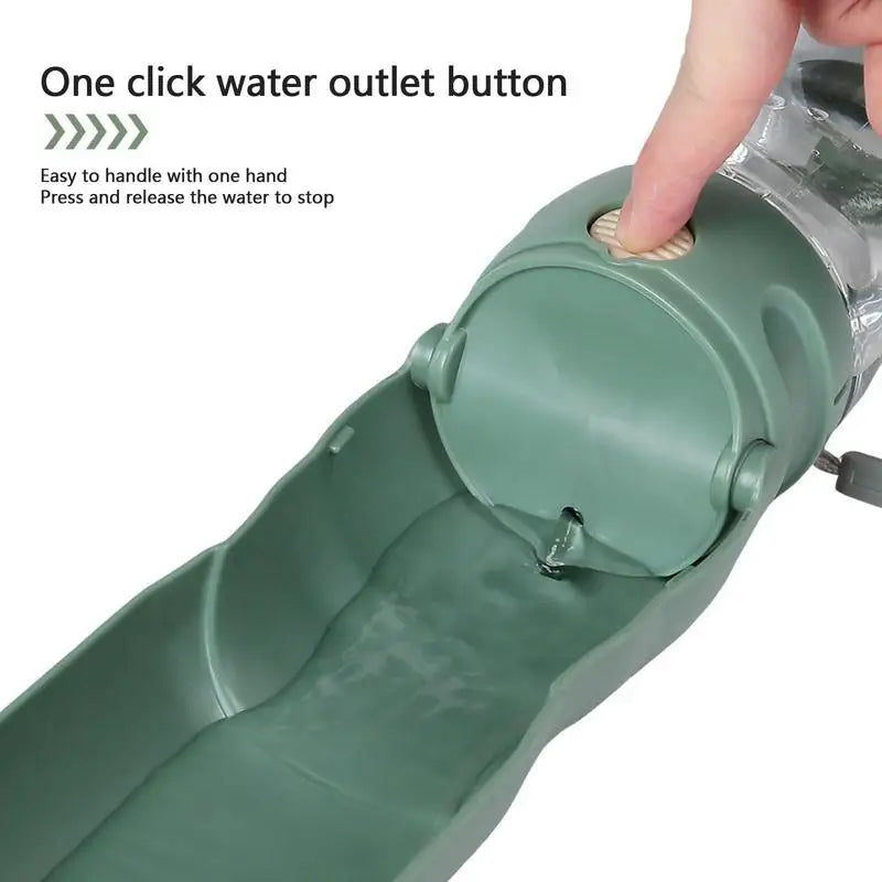 Pet Dog Water Bottle With Food Container