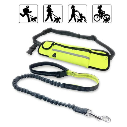 Pet Dog Leash Running Multi-functional Belt Bag