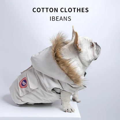 Winter Warm French Bulldog Pug Hooded Coat