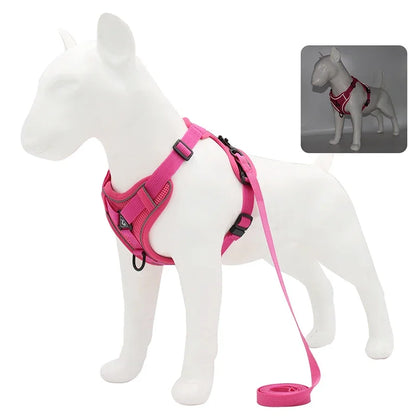 No Pull Adjustable Pet Dog Harness and Leash Set