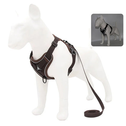 No Pull Adjustable Pet Dog Harness and Leash Set