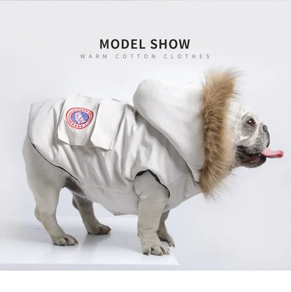 Winter Warm French Bulldog Pug Hooded Coat