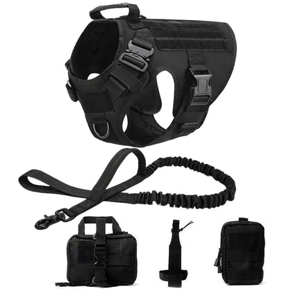 Retriever Tactical  Training Dog Harness and Leash Set