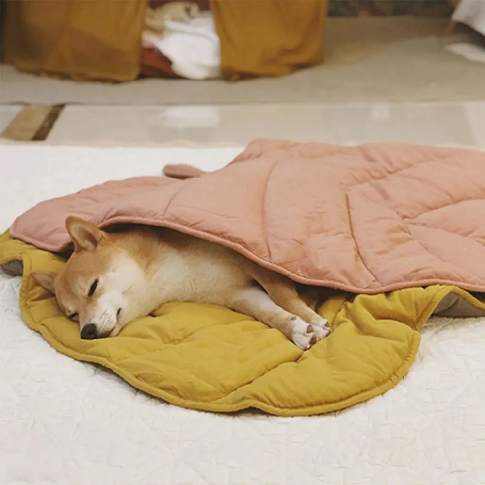 Pet Dog Cooling Leaf Mat