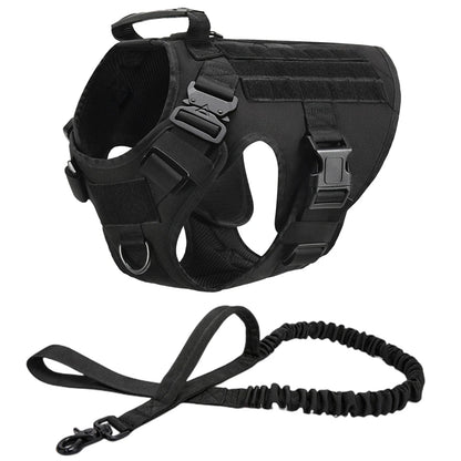 Retriever Tactical  Training Dog Harness and Leash Set