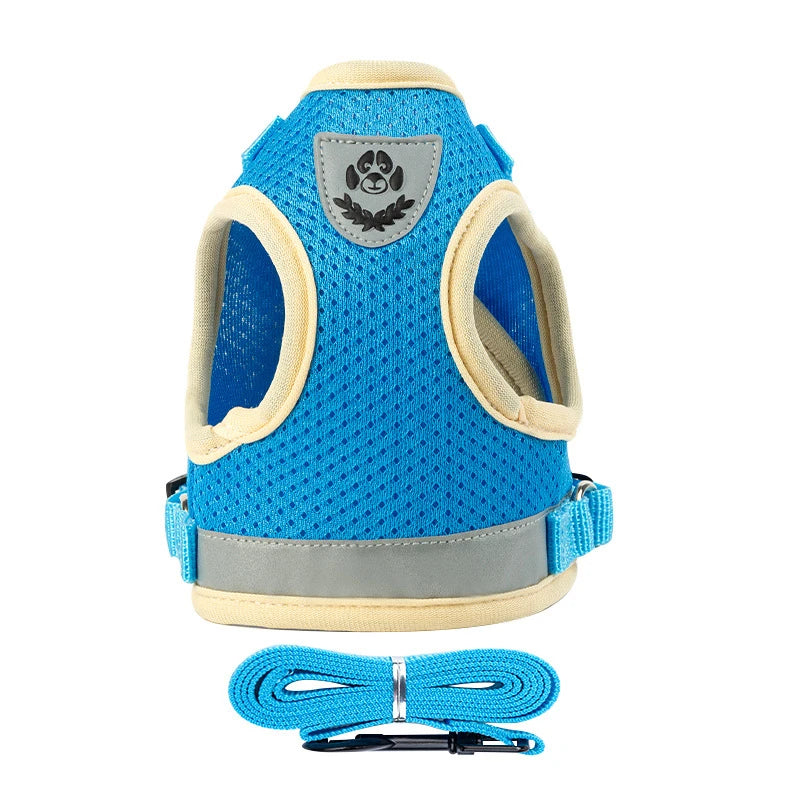 Puppy Harness and Leash Set Breathable