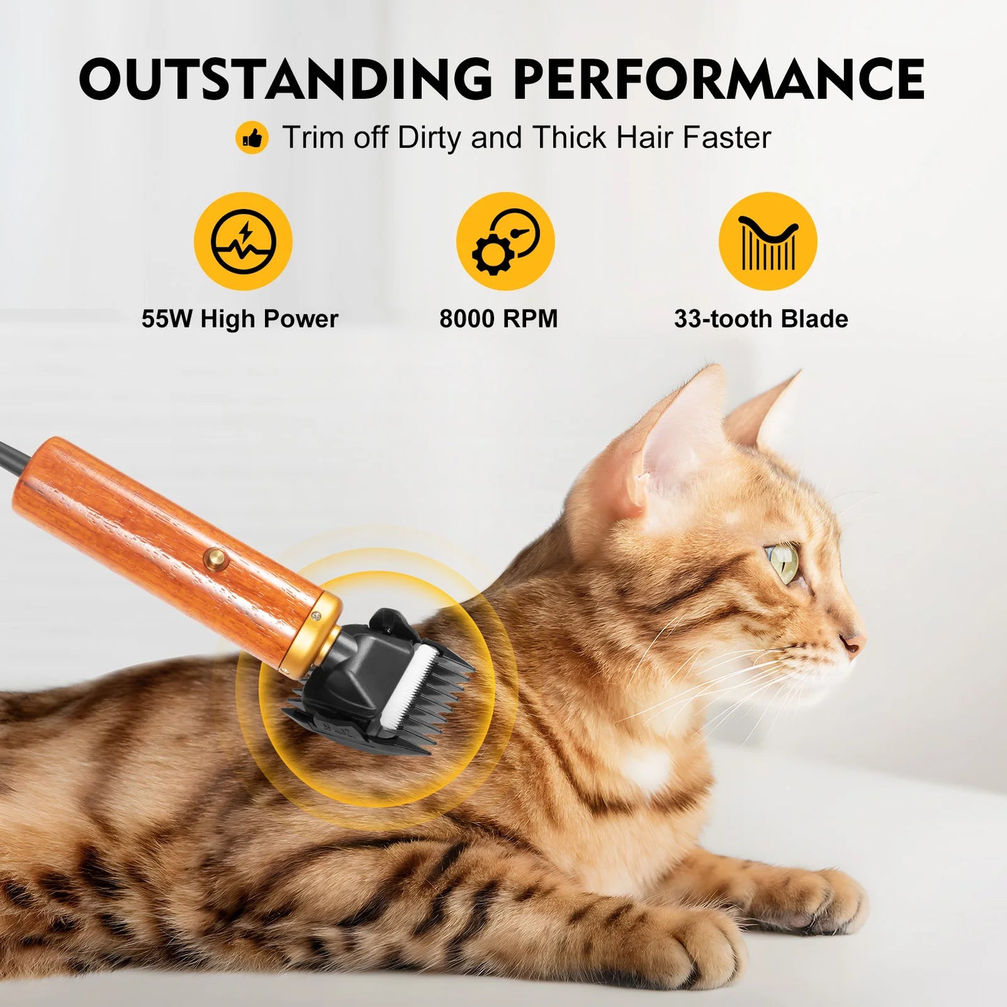 Professional Pet Dog Hair Trimmer Clipper