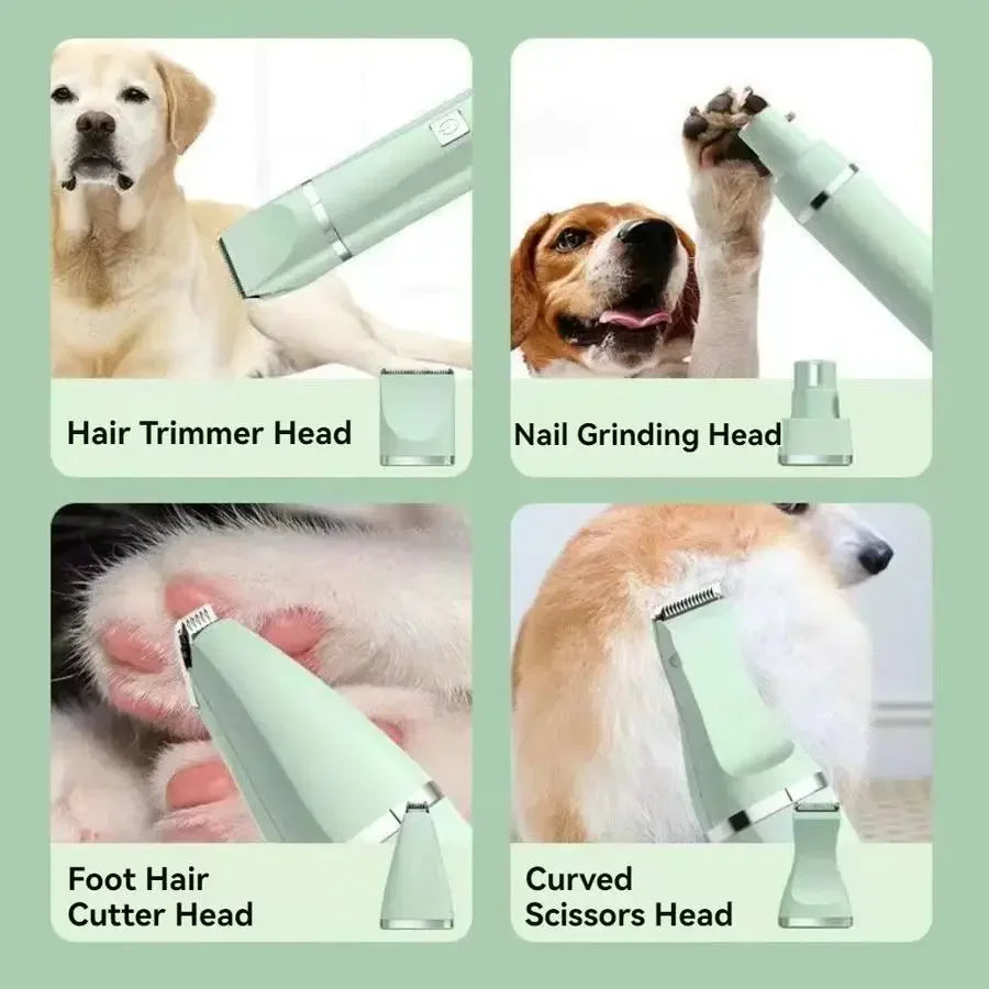 4-in-1 Multi-Functional Type C Charge Dog Clippers