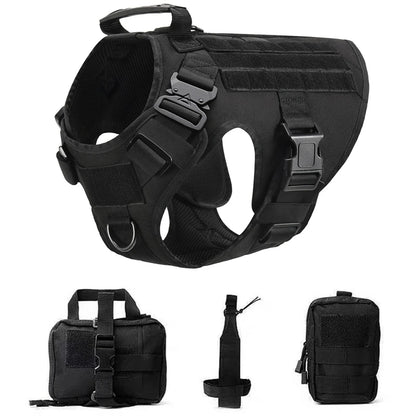 Retriever Tactical  Training Dog Harness and Leash Set