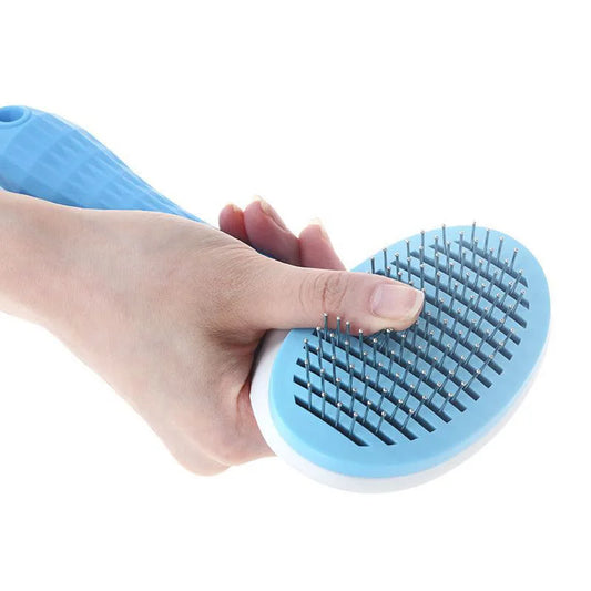 Pet Dog Massage Cute Paw Shape One Touch De-shedding Comb