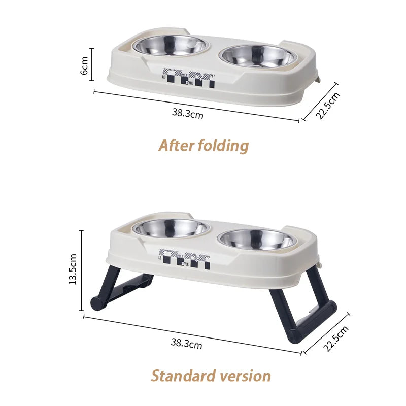 Pet Dog Folding Elevated Bowl