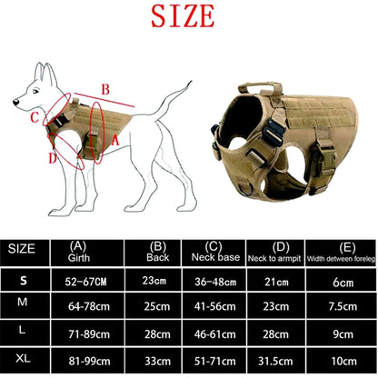 Retriever Tactical  Training Dog Harness and Leash Set