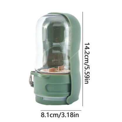 Pet Dog Water Bottle With Food Container