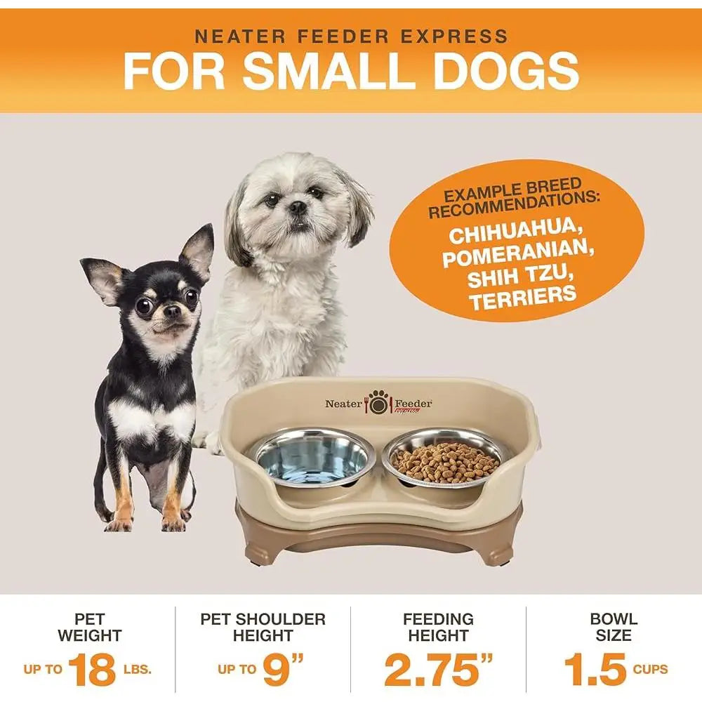 Pet Dog Mess Proof Elevated Dog Bowls