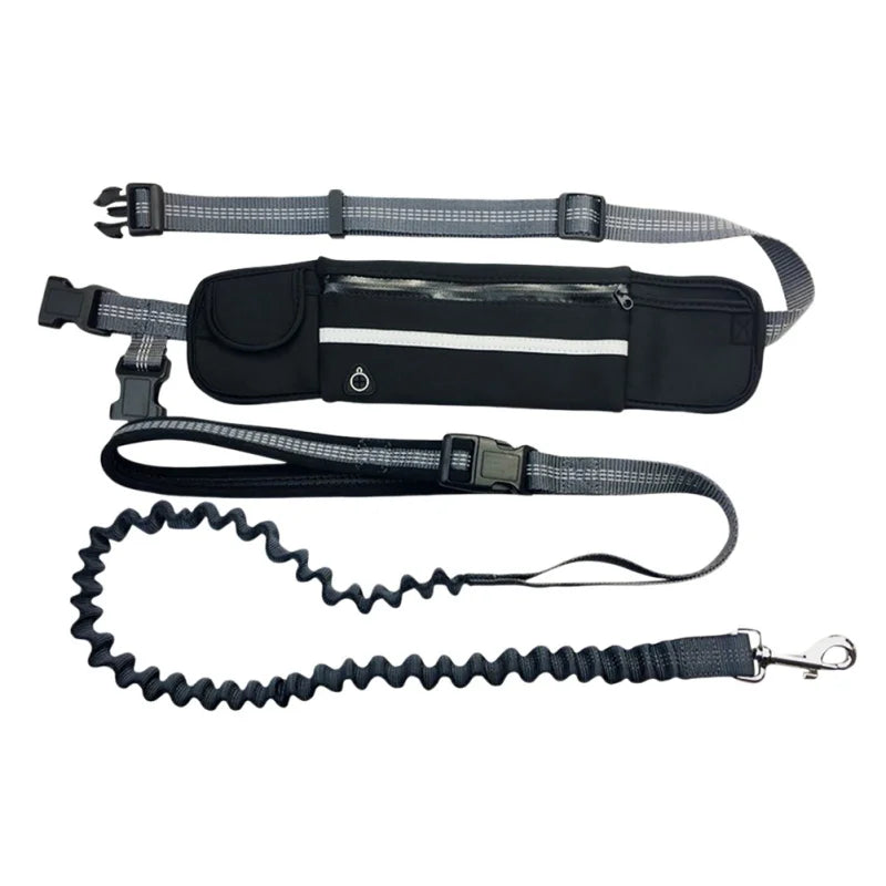 Pet Dog Leash Running Multi-functional Belt Bag
