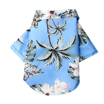 Breathable Hawaiian Beach Style T-Shirts For Dog