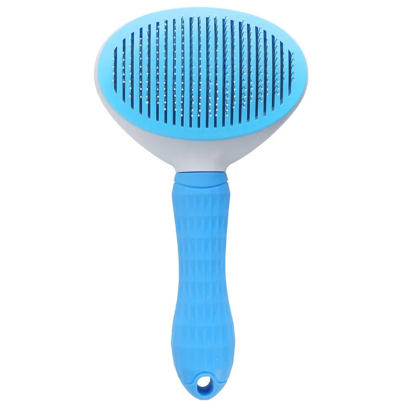 Pet Dog Massage Cute Paw Shape One Touch De-shedding Comb