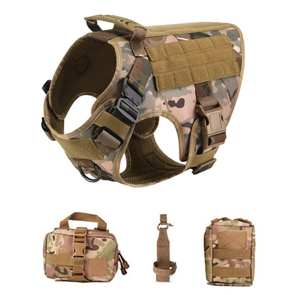 Retriever Tactical  Training Dog Harness and Leash Set