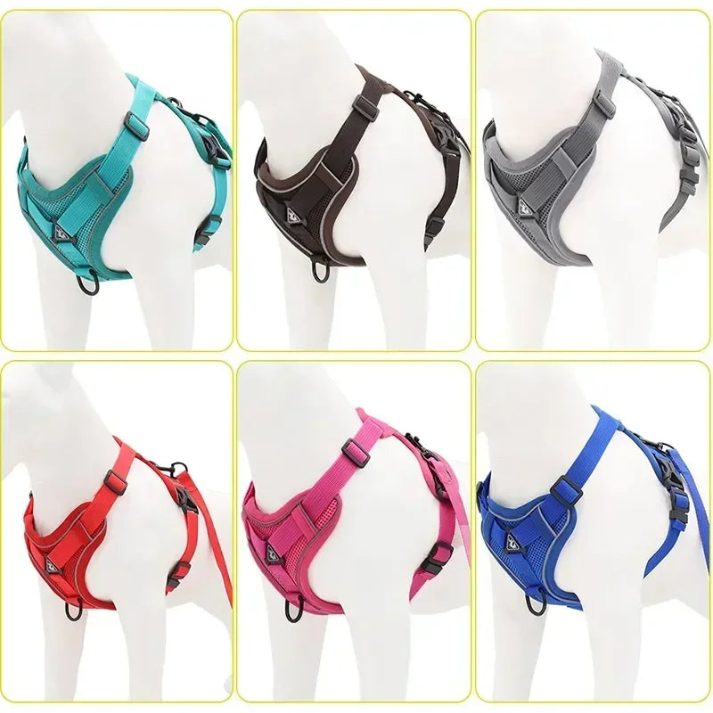 No Pull Adjustable Pet Dog Harness and Leash Set