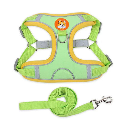 Pet Dog Harness and Leash Set Adjustable