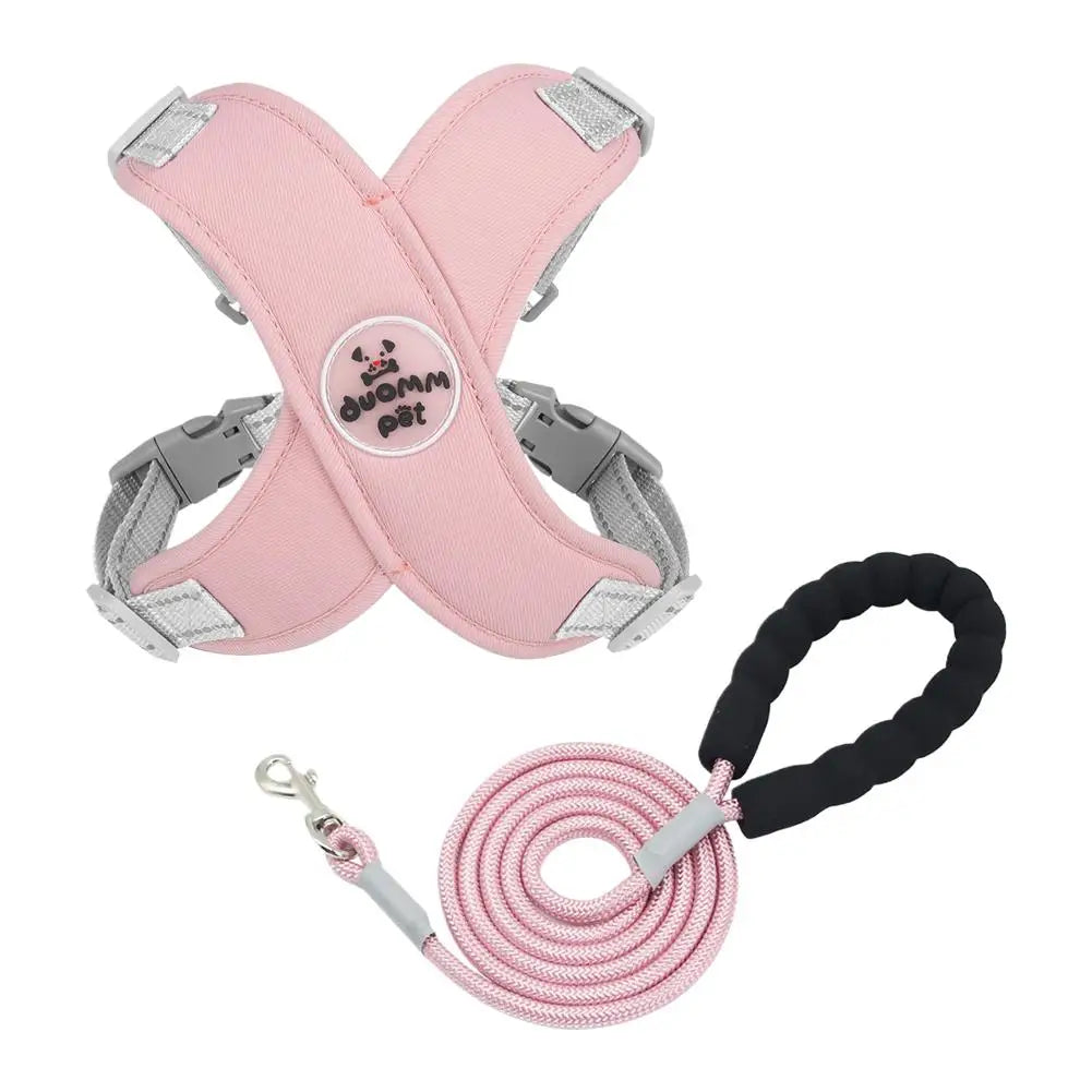 X Shaped Pet Dog Harness Vest Set