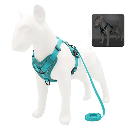 No Pull Adjustable Pet Dog Harness and Leash Set