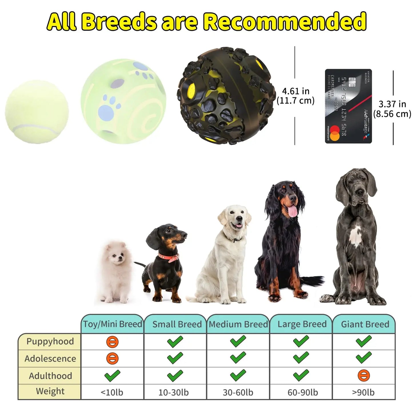 Interactive Fun Squeaky Sound Durable Ball Toy