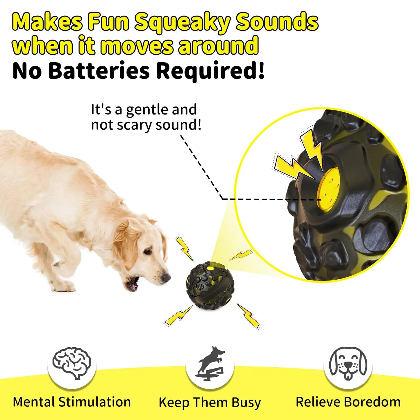 Interactive Fun Squeaky Sound Durable Ball Toy