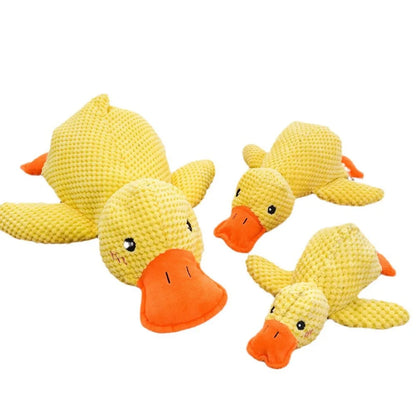 Bite Resistant Sleeping Sound Making Small Yellow Duck Toy