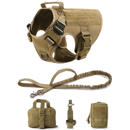 Retriever Tactical  Training Dog Harness and Leash Set