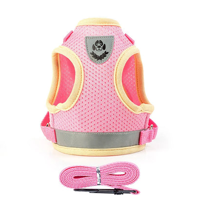 Puppy Harness and Leash Set Breathable