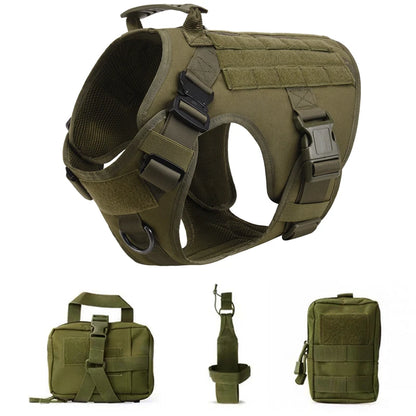 Retriever Tactical  Training Dog Harness and Leash Set