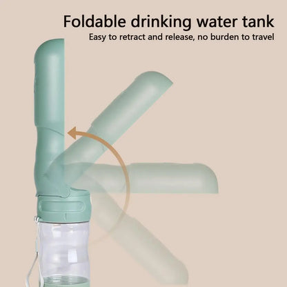 Pet Dog Water Bottle With Food Container