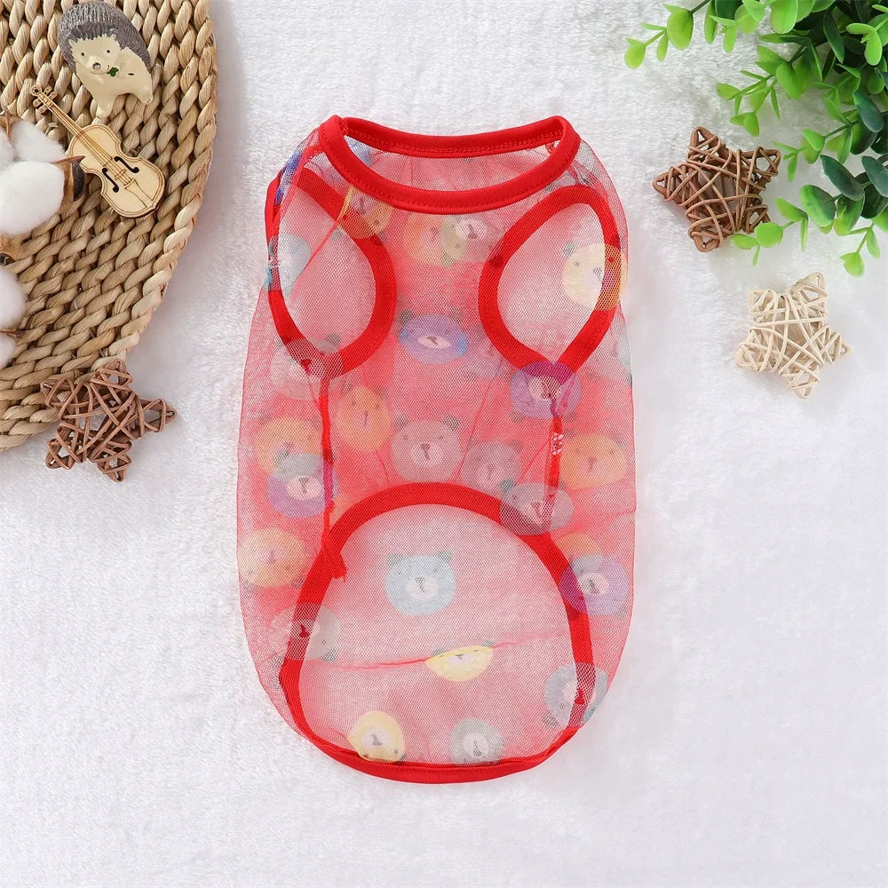 Pet Dog Mesh Vest Dog Cooling Clothes